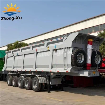 Semi-remorque benne en forme de U à 5-40 M³