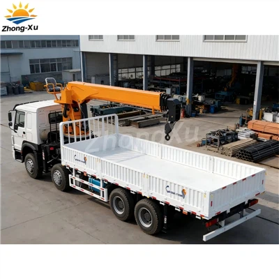 Grue montée sur camion Howo robuste de 12 tonnes